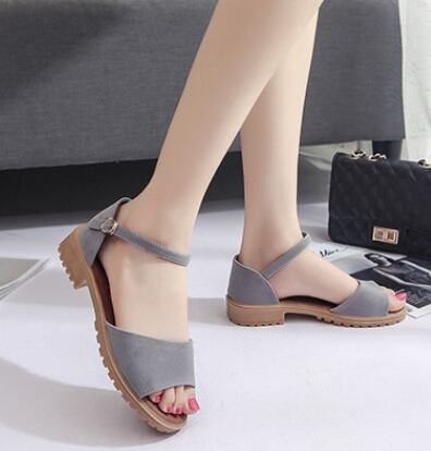【shoes】大活躍シンプル無地履きやすい合わせやすい3色サンダル