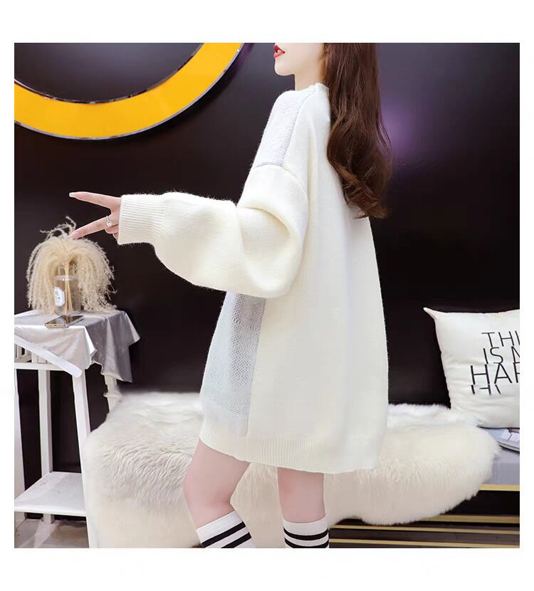 【tops】ニットセーター韓国系着心地良いゆったり M17550
