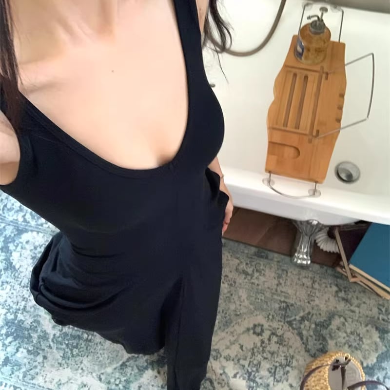 【dress】ロングキャミワンピース Q8267