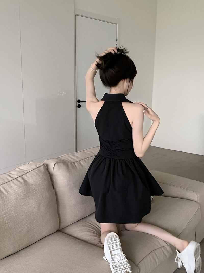 【dress】POLOネックシャツワンピース G20584