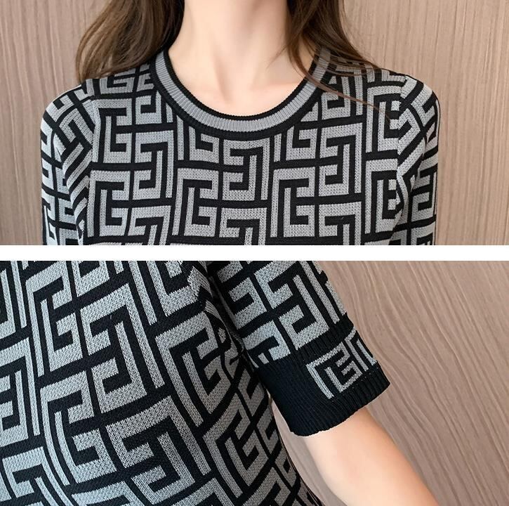 【dress】2色ラウンドネックワンピースF7283