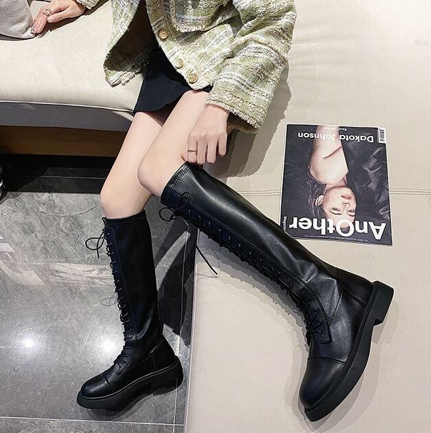 【shoes】人気item!韓国ファッション裏起毛無地INS風履きやすい合わせやすい暖かい可愛い美脚魅せブーツF0977