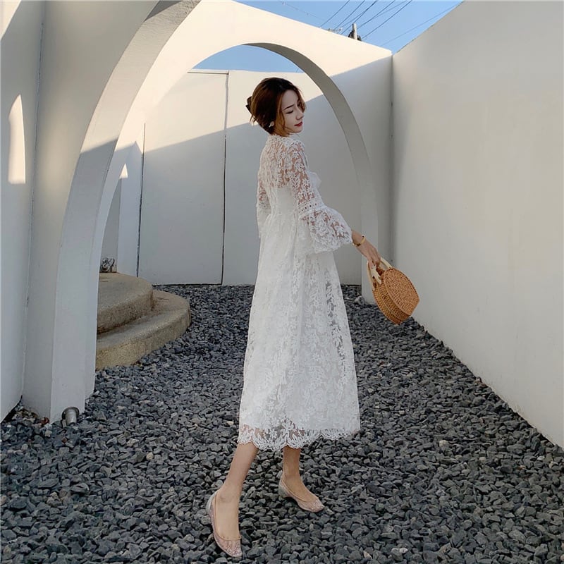 【outer】日焼け止レースカーディガンG20375