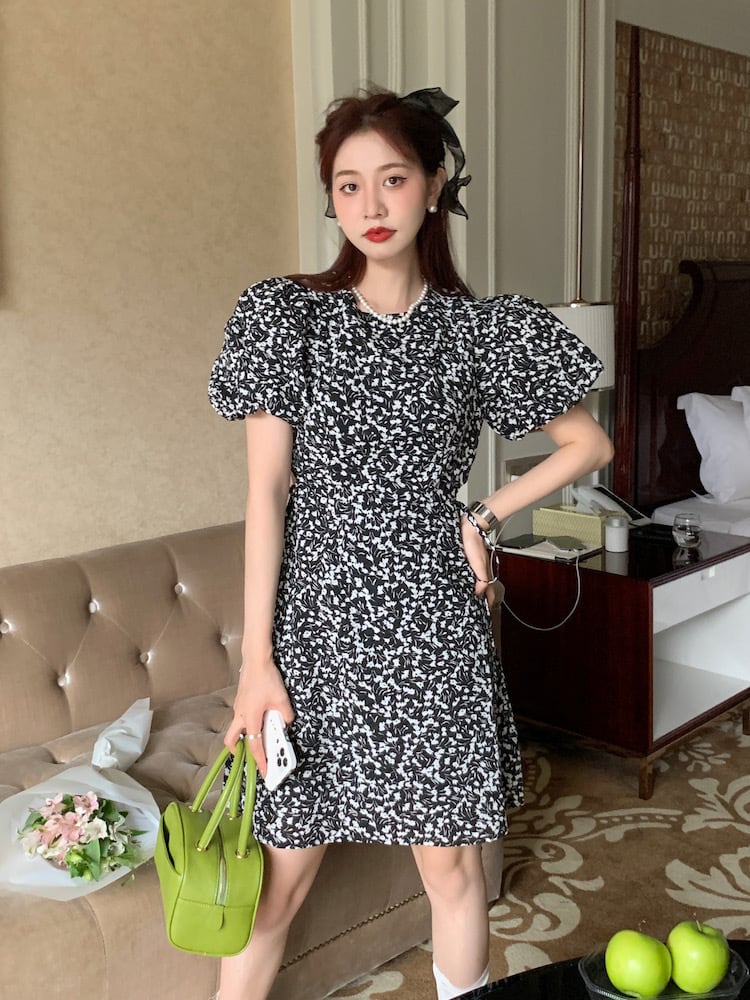 【dress】花柄ワンピース M24870