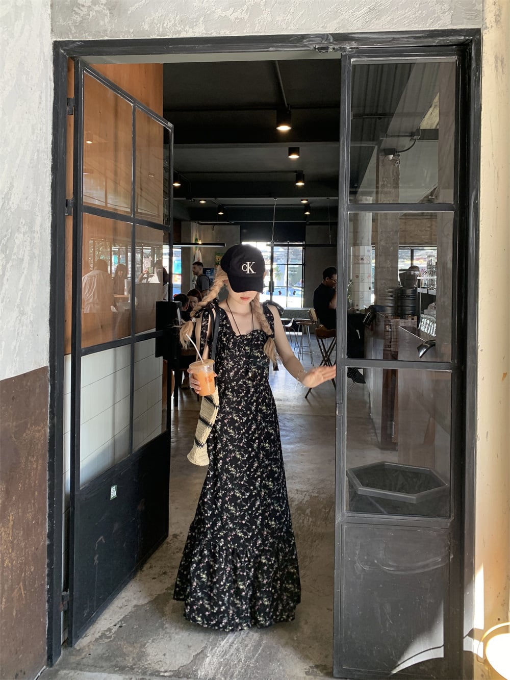 【dress】花柄キャミワンピース M25212