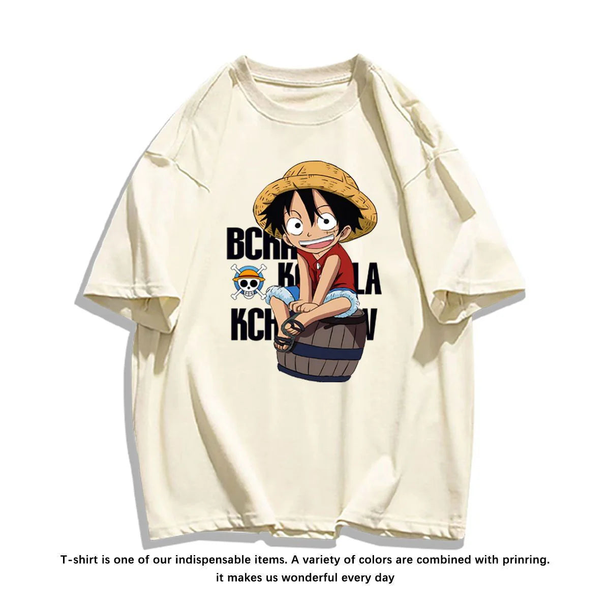 【tops】キャラクターゆったりTシャツF7916