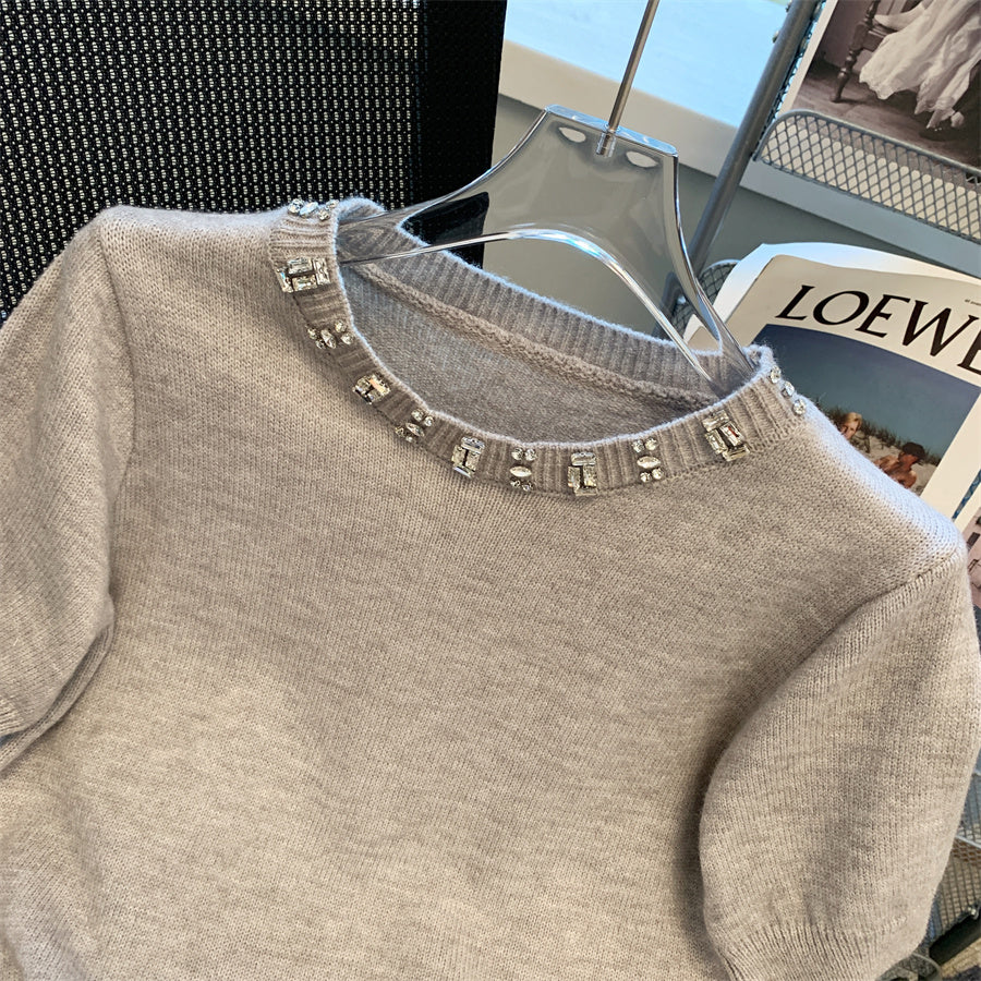【tops】半袖ニットTシャツF7779