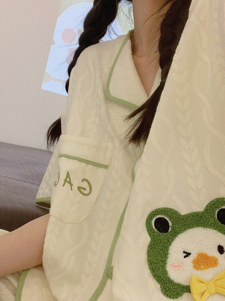 【ホーム・生活】3点上下セットルームウェアパジャマF7743