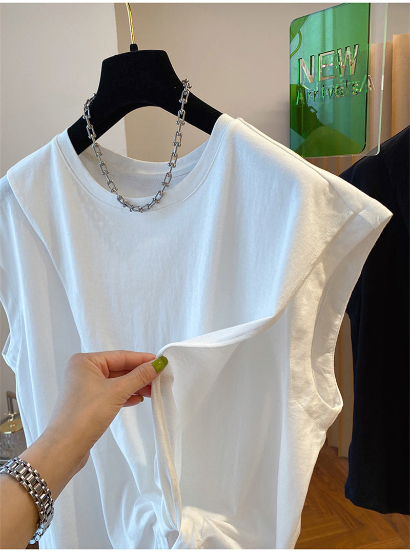 【tops】3色半袖イレギュラーTシャツF7865