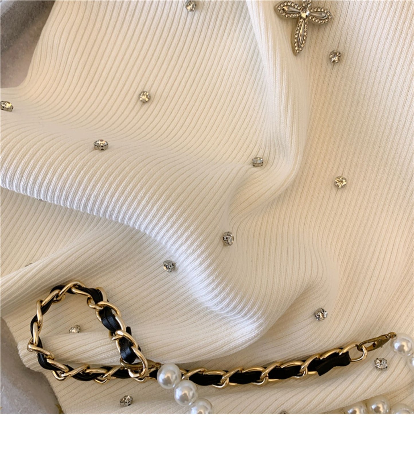 【tops】2色ニットタンクトップF7813