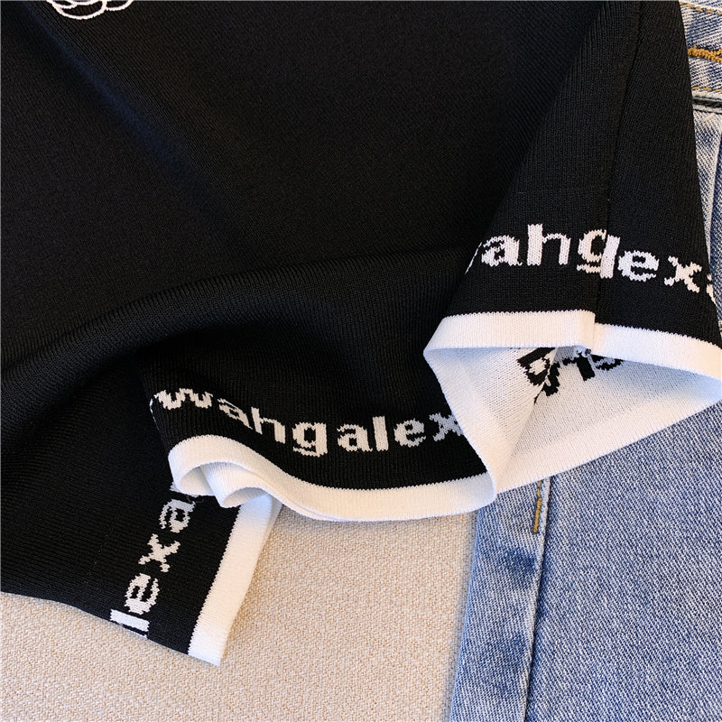 【tops】2色UネックニットタンクトップF7854