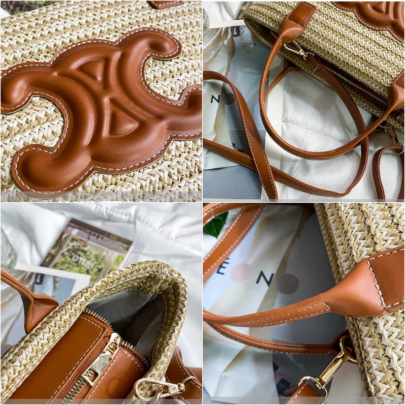 【小物】大容量カゴバッグG21738