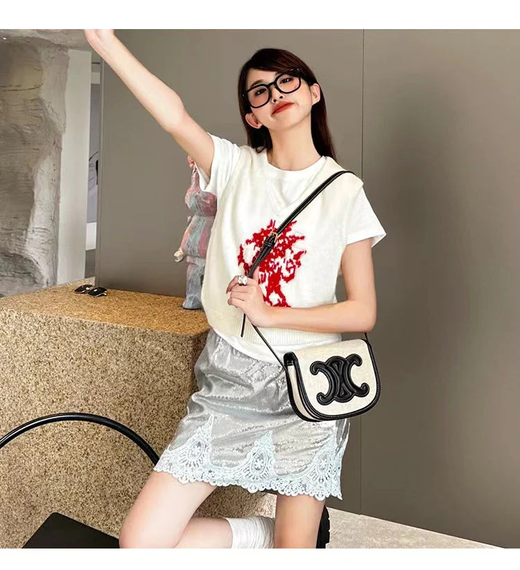 【小物】2色展開配色メッセンジャーバッグG21800