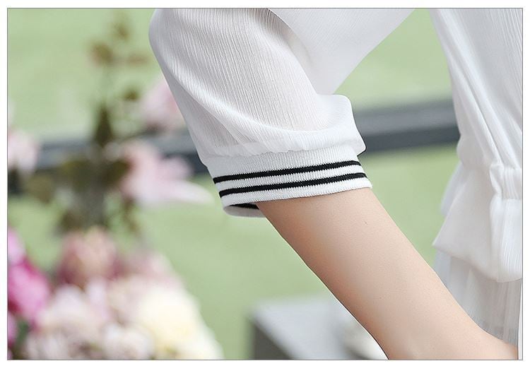 【outer】シフォン日焼け止カーディガンG20635