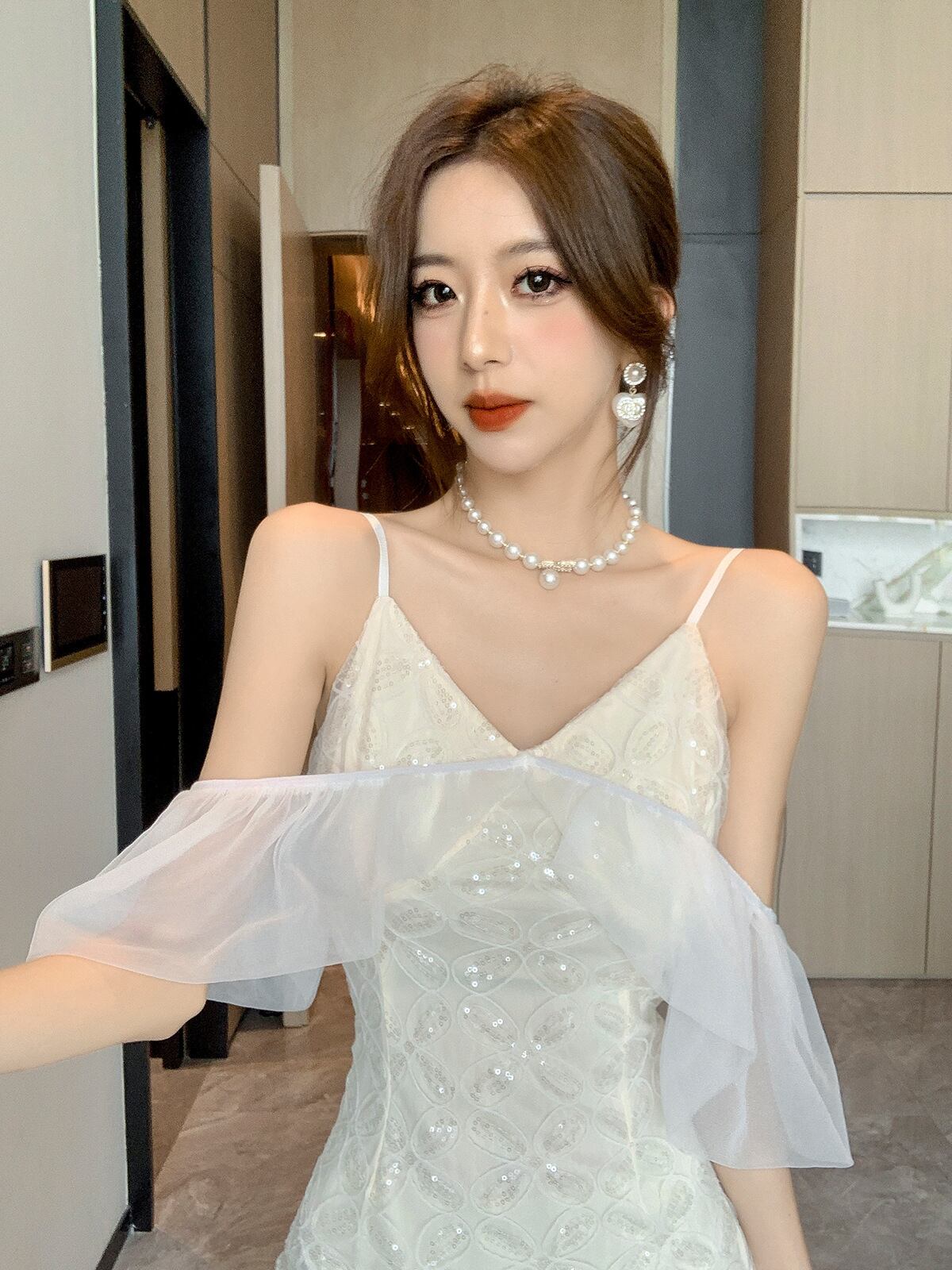 【dress】フリルキャミワンピースG20065