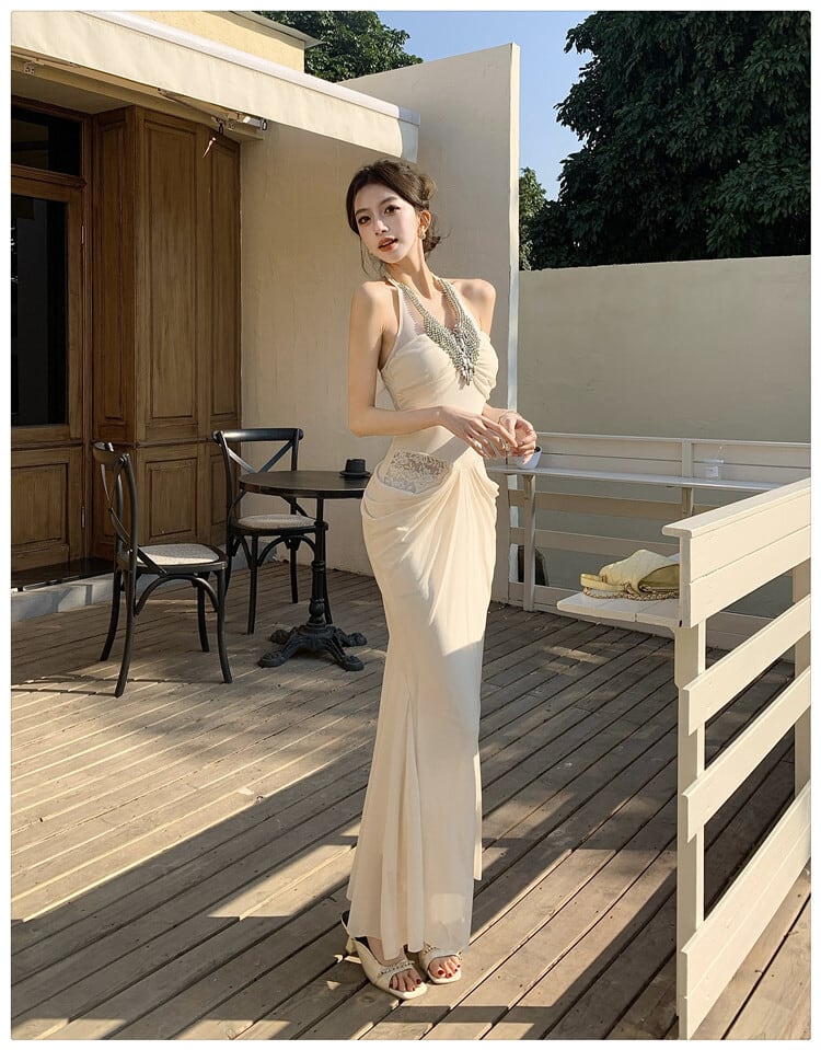 【dress】ホルターネックワンピース M29727