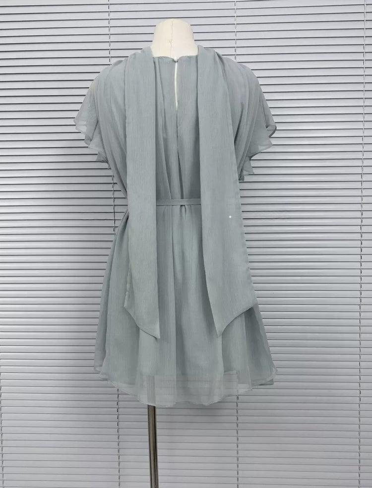 【dress】ビーズVネックワンピース Q8768
