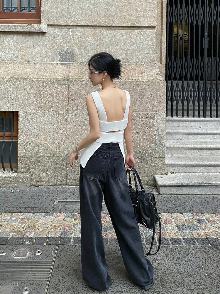 【tops】VネックニットキャミソールG20108