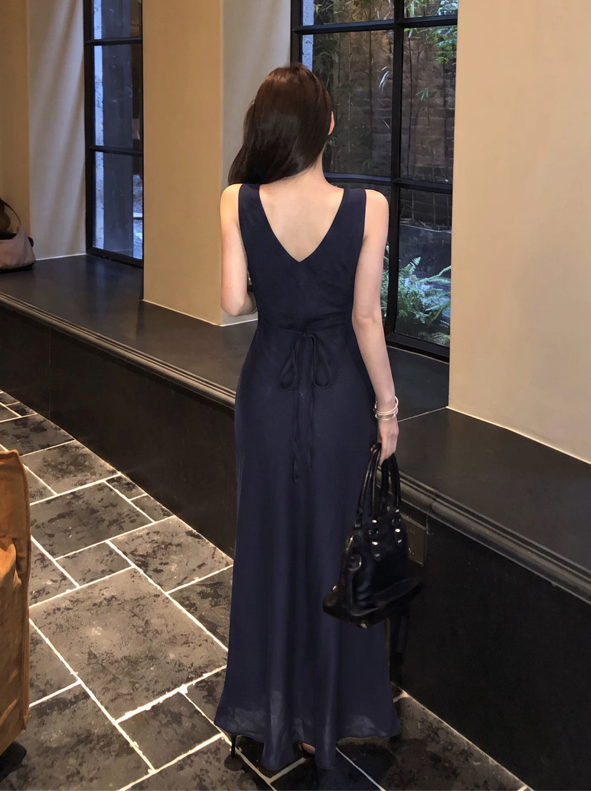 【dress】ロングベストワンピース Q8891