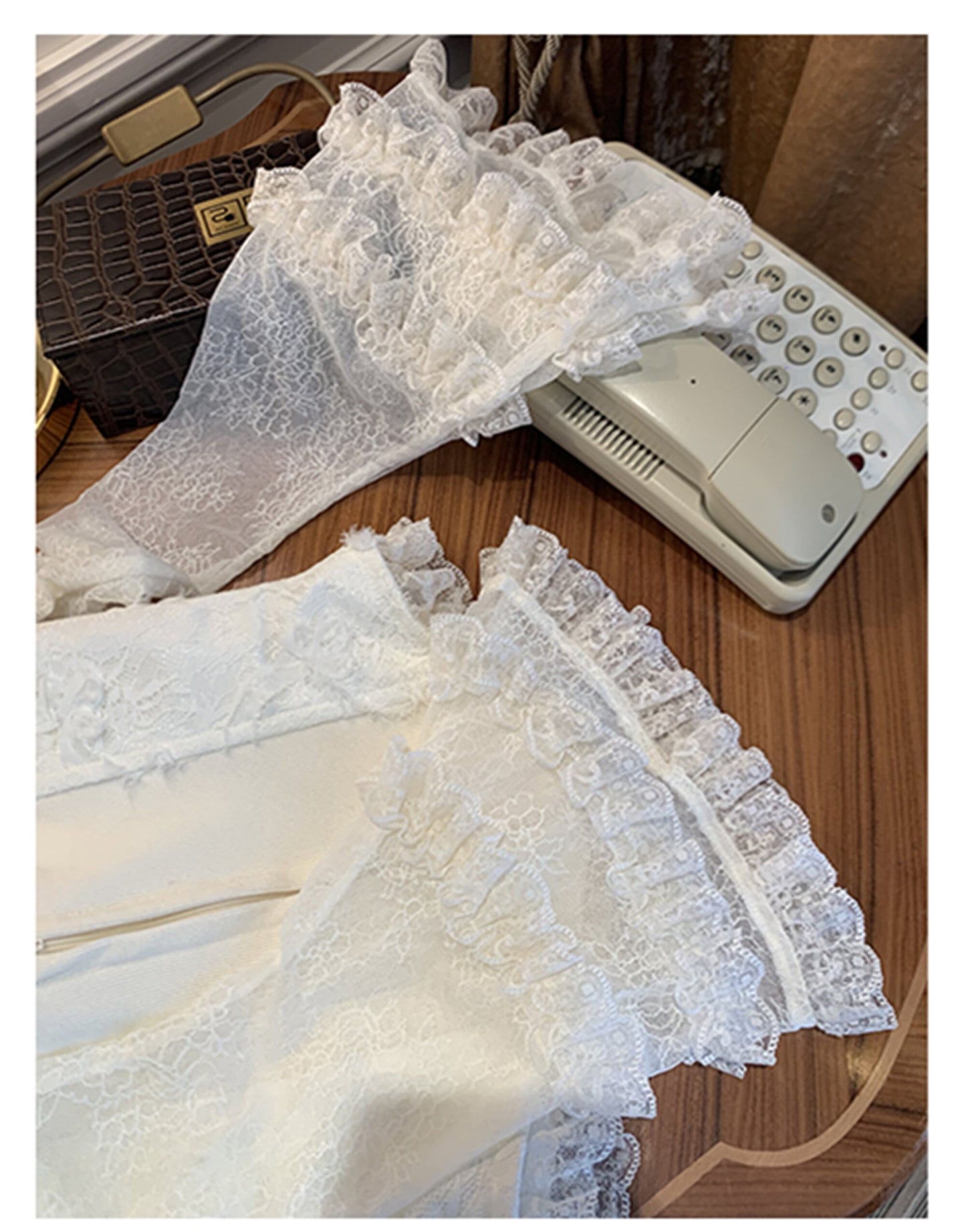 【set】ベルスリーブレーストップス×マーメイドスカートセット N3414