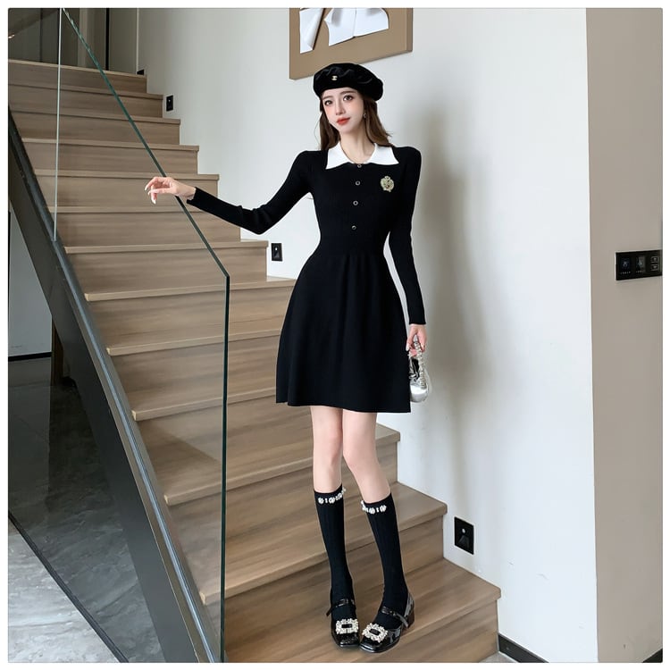 【dress】ニットワンピース M26354