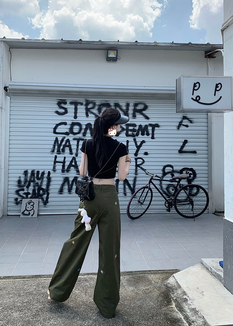 【bottoms】ジーンズガウチョパンツG20403