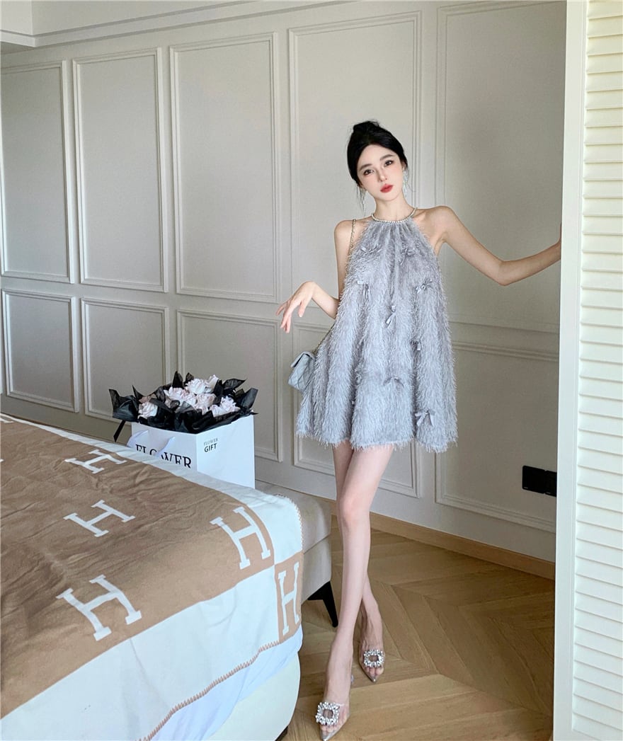 【dress】ホルターネックワンピース M25086