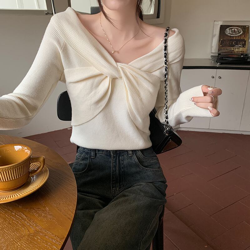 【tops】ニットトップス M18834