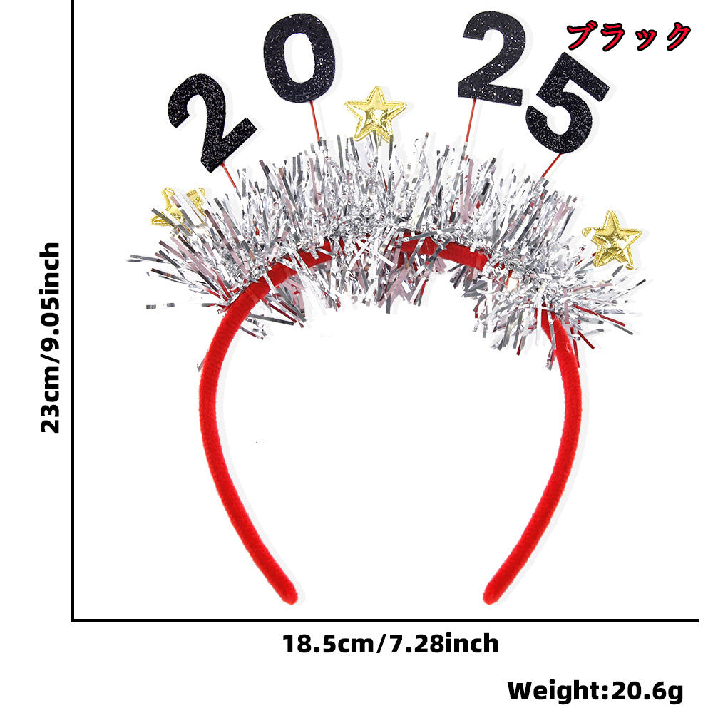 【小物】クリスマスカチューシャヘアアクセサリーF8450