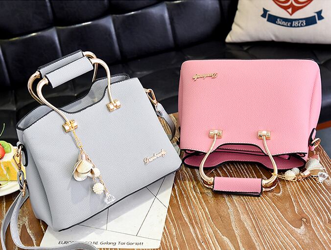 【小物】ファッション 韓国系シンプルPU無地斜め掛けハンドバッグ G1889