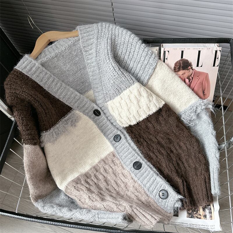 【outer】ドッキングニットカーデ M18625