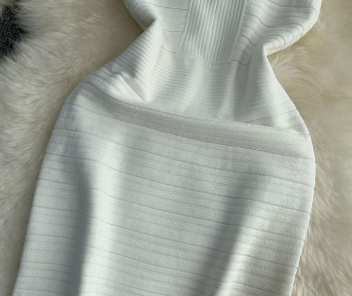 【dress】VネックニットワンピースF7265