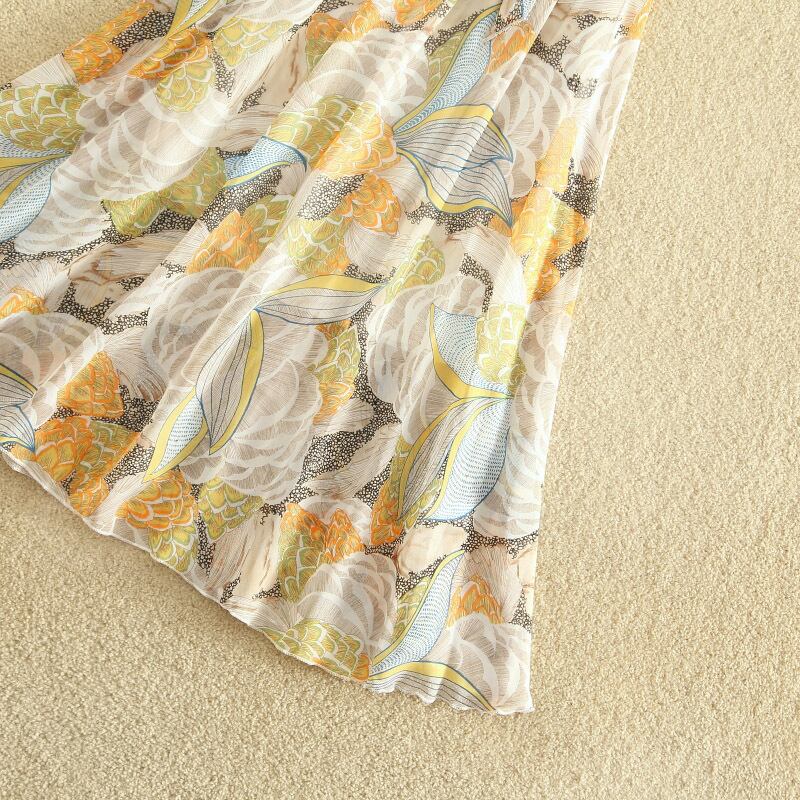 【set】ファッションand清新!2021新作気質満点刺繍スウィートシフォン2点セットF0051