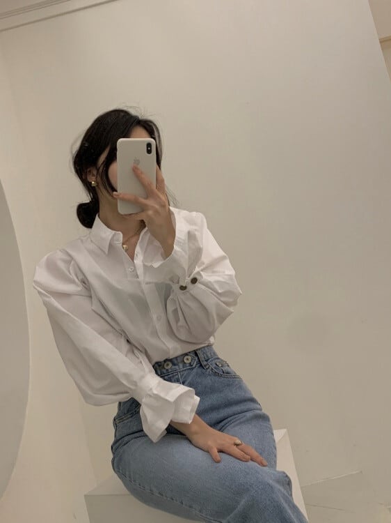 【tops】パフスリーブ ブラウスG19697