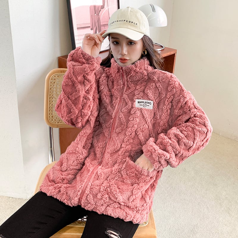 【outer】女性力を高める〜長袖5配色早秋INS風ビロードカジュアル着回しジャケットW0122