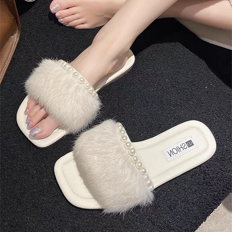 【shoes】3色選択可パールサンダルG22393