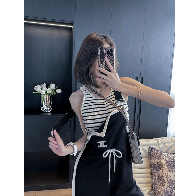 【bottoms】ハイウエストオーバーオールG21588