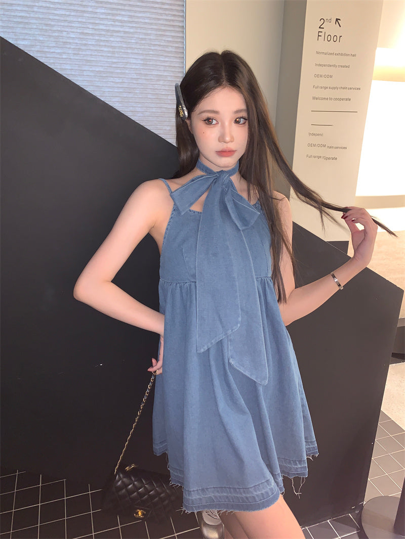 【dress】デートデニムキャミワンピースワンピースG21724