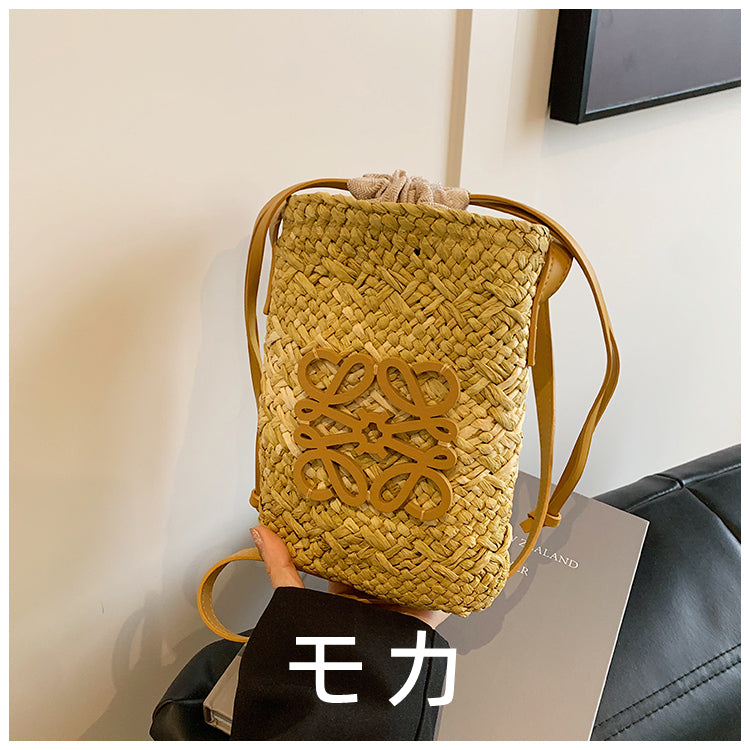 【小物】3色展開カゴバッグG21774