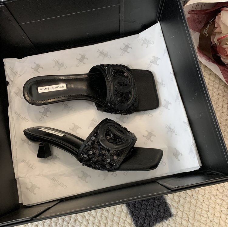 【shoes】3色履きやすいスクエアトゥサンダルG21856