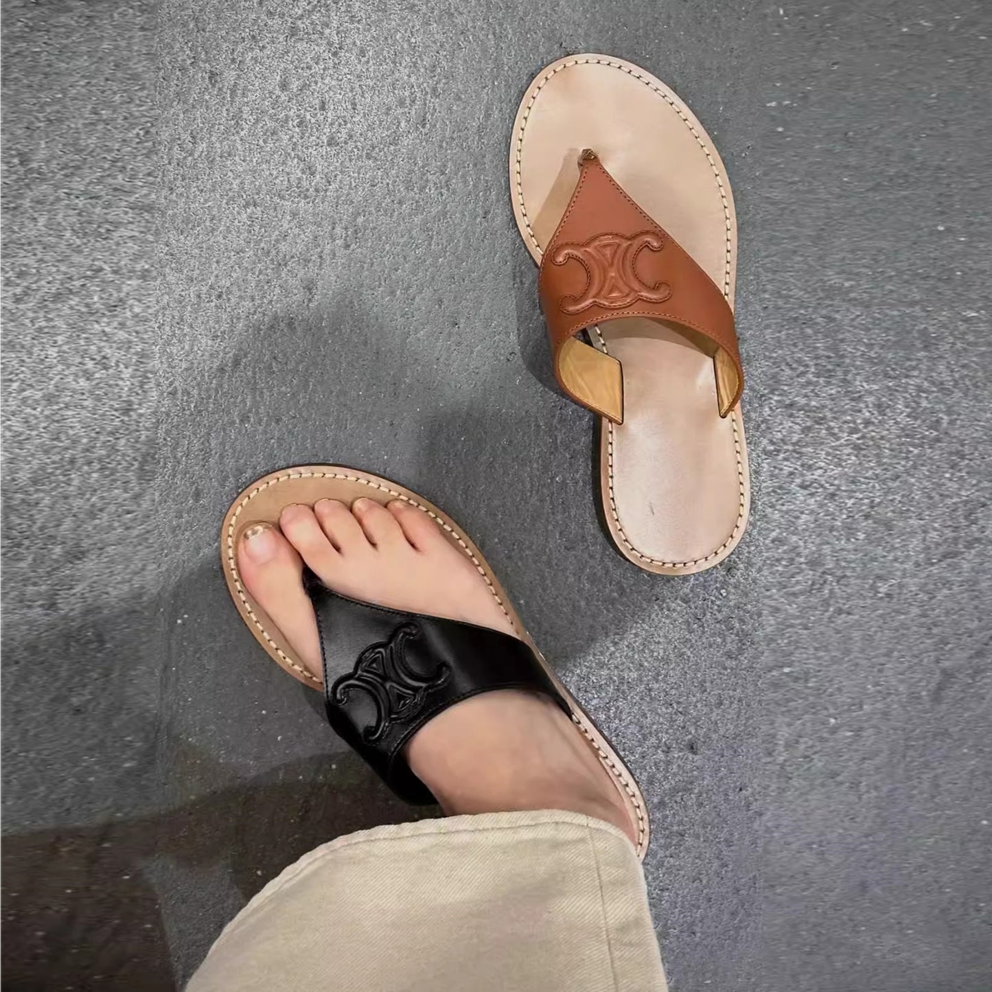 【shoes】履きやすい3色選択可サンダルG21863