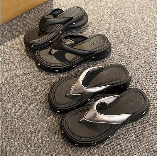 【shoes】2色選択可厚底サンダルG21869