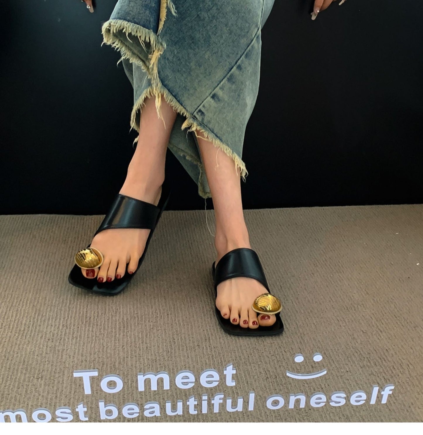 【shoes】3色スクエアトゥサンダルG21870