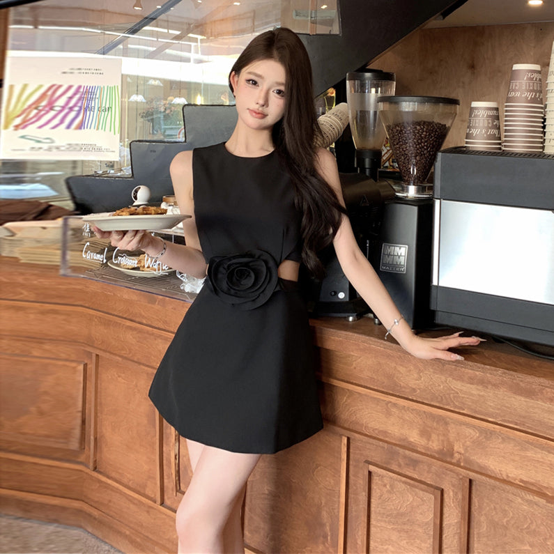 【dress】体型カバーイレギュラーデートワンピースG21888
