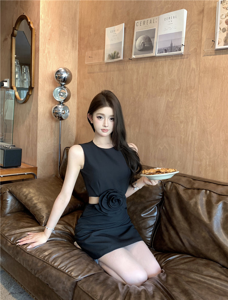 【dress】体型カバーイレギュラーデートワンピースG21888