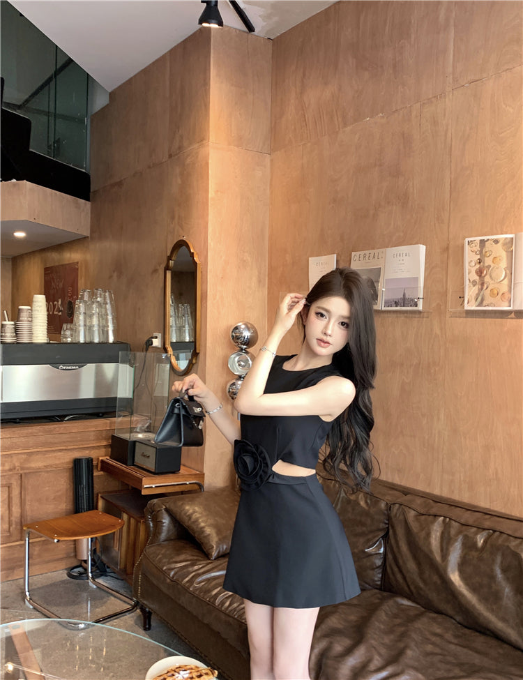 【dress】体型カバーイレギュラーデートワンピースG21888