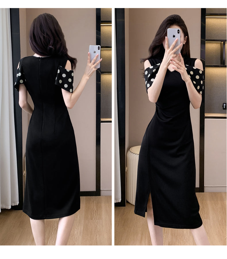 【dress】Vネック大きいサイズデートワンピースG21893