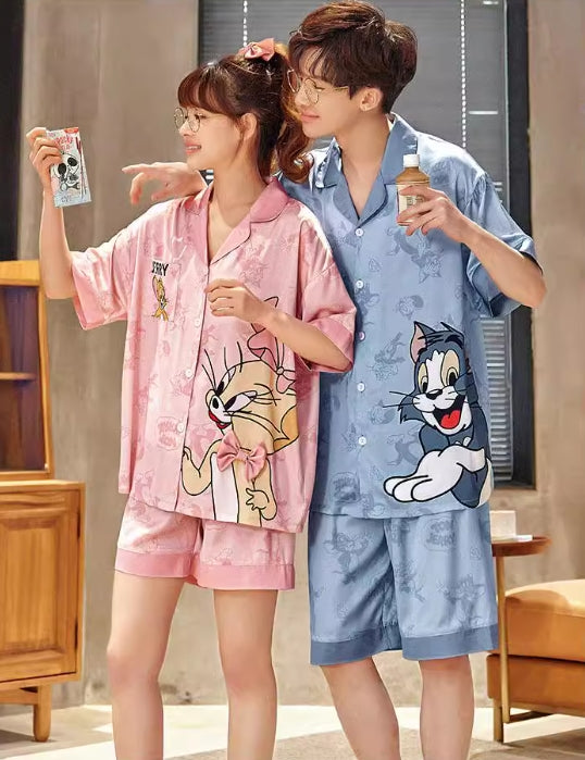 【ホーム・生活】上下セットカップルルームウェアG21909