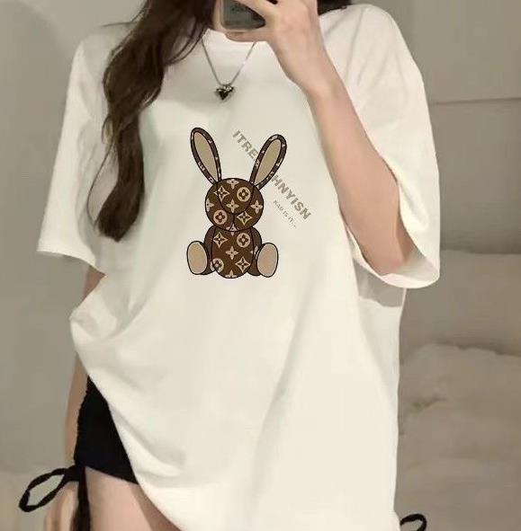 【tops】2色ゆったりTシャツF7635