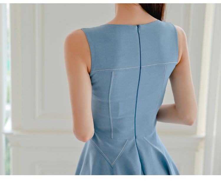 【dress】OL通勤ノースリーブフォーマルワンピースG21968